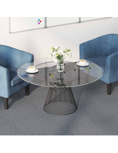 Piastrella per Tappeto Grigio Chiaro 50 x 50 cm 4 pcs