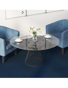 Piastrella per Tappeto Blu 50 x 50 cm 20 pcs PP e Bitume