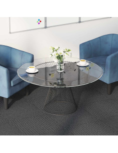 Piastrella per Tappeto Grigio Medio 50 x 50 cm 4 pcs