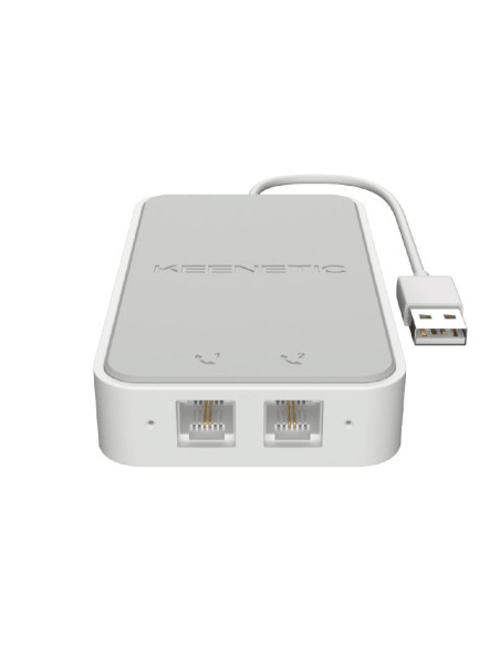 KEENETIC LINEAR (KN-3110), ADATTATORE VOIP 2 PORTE FXS RJ11, COMPATIBILE CON TUTTI GLI OPERATORI