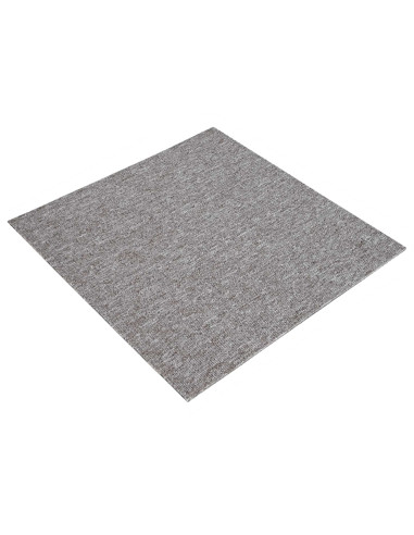 Piastrella per Tappeto Marrone 50 x 50 cm 4 pcs PP e Bitume
