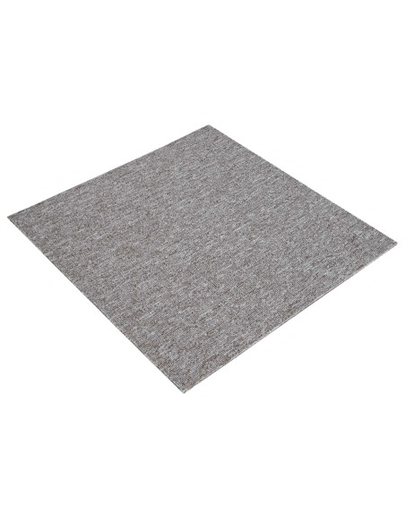 Piastrella per Tappeto Marrone 50 x 50 cm 4 pcs PP e Bitume