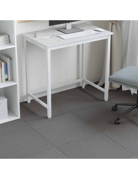 Piastrella per Tappeto Marrone 50 x 50 cm 4 pcs PP e Bitume
