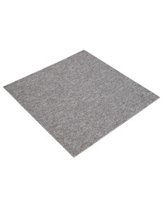 Piastrella per Tappeto Marrone 50 x 50 cm 36 pcs PP e Bitume 2