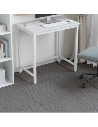 Piastrella per Tappeto Marrone 50 x 50 cm 36 pcs PP e Bitume