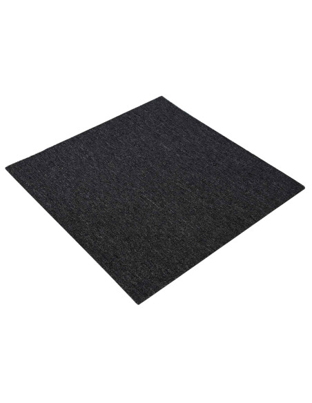 Piastrella per Tappeto Grigio Scuro 50 x 50 cm 4 pcs