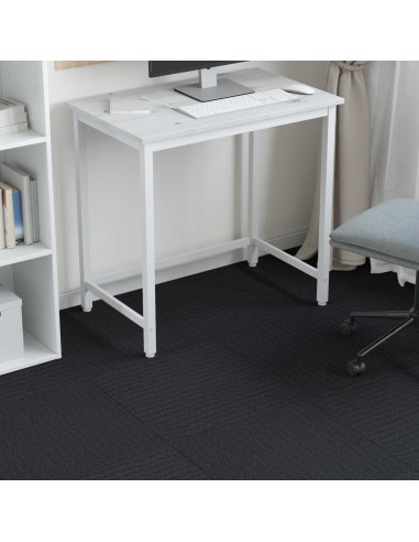 Piastrella per Tappeto Grigio Scuro 50 x 50 cm 36 pcs