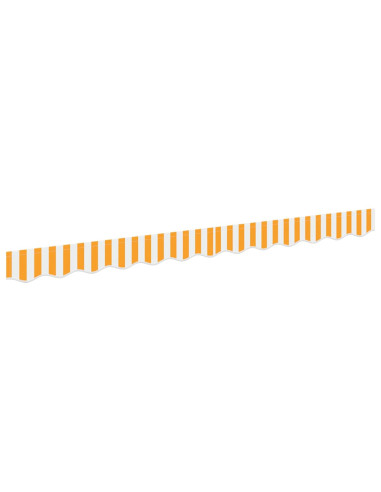 Sostituzione della mantovana per tenda Giallo e Bianco 2,5 m