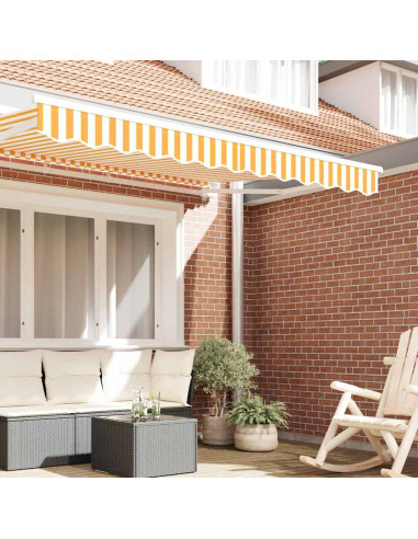 Sostituzione della mantovana per tenda Giallo e Bianco 2,5 m