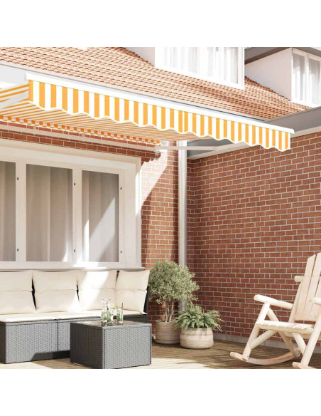 Sostituzione della mantovana per tenda Giallo e Bianco 2,5 m