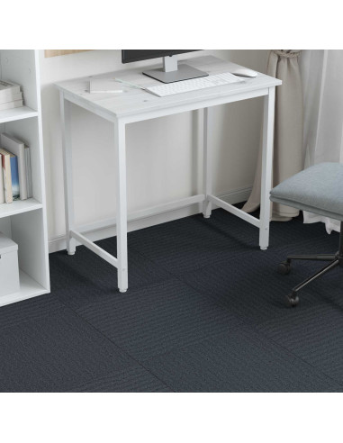 Piastrella per Tappeto Blu Grigio 50 x 50 cm 36 pcs PP e Bitume