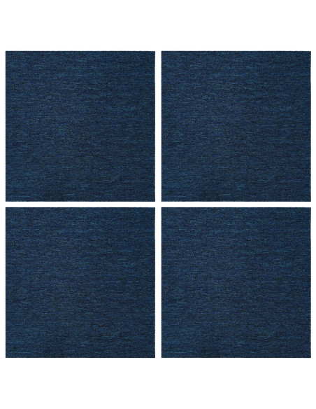 Piastrella per Tappeto Blu 50 x 50 cm 4 pcs PP e Bitume