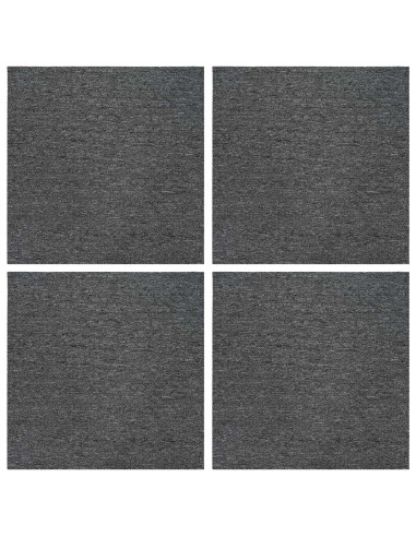 Piastrella per Tappeto Grigio Medio 50 x 50 cm 4 pcs