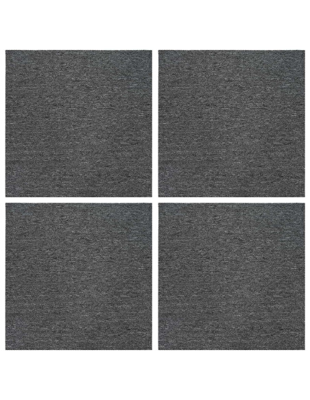 Piastrella per Tappeto Grigio Medio 50 x 50 cm 4 pcs