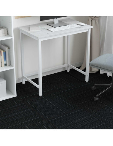 Piastrella per Tappeto Strisce Grigio Scuro 50 x 50 cm 20 pcs