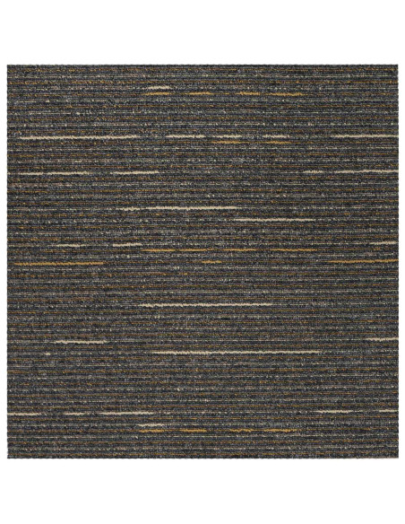 Piastrella per Tappeto Striato Marrone Chiaro 50 x 50 cm 36 pcs