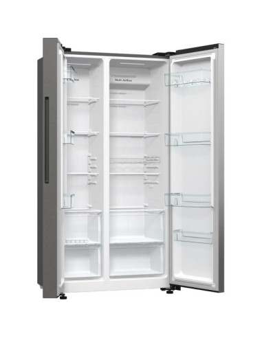 Frigorifero Side By Side  Multi Flow total no frost Capacita 550 Litri Classe energetica: E. Dimensioni (AxLxP) mm: 1786x910x671
