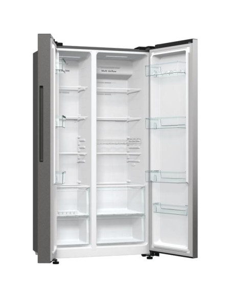 Frigorifero Side By Side  Multi Flow total no frost Capacita 550 Litri Classe energetica: E. Dimensioni (AxLxP) mm: 1786x910x671