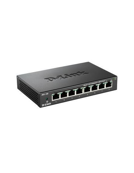 SWITCH DESKTOP 8 PORTE 10/100 METAL