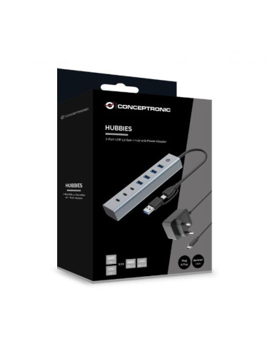 7-PORT USB 3.0 HUB WITH POWER ADAPT
