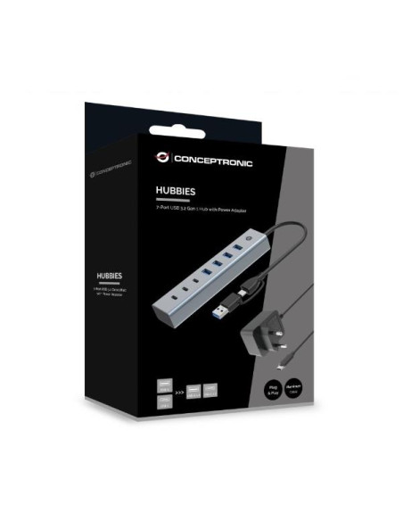 7-PORT USB 3.0 HUB WITH POWER ADAPT