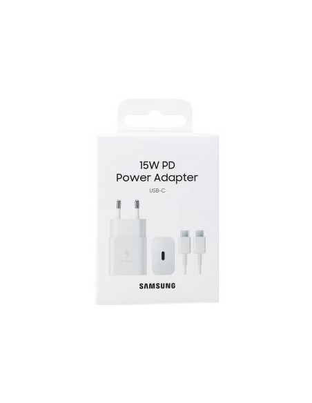 Samsung Caricatore 15W EP-T1510X PD USB-C +Cavo 1m USB-C White