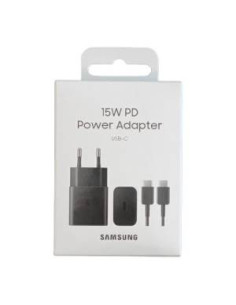 Samsung Caricatore 15W EP-T1510X PD USB-C + Cavo 1m USB-C Black