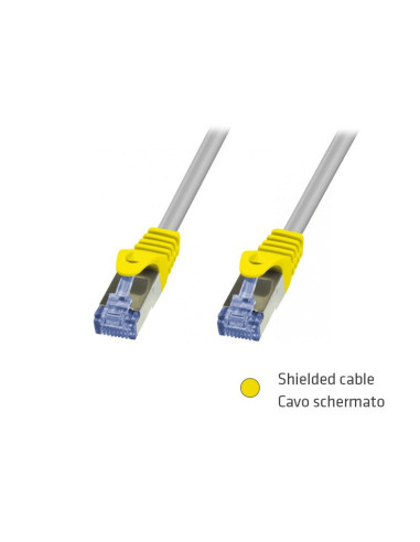 CAVO RETE FTP CAT.6 1MT SL SCHERMATO ADJ