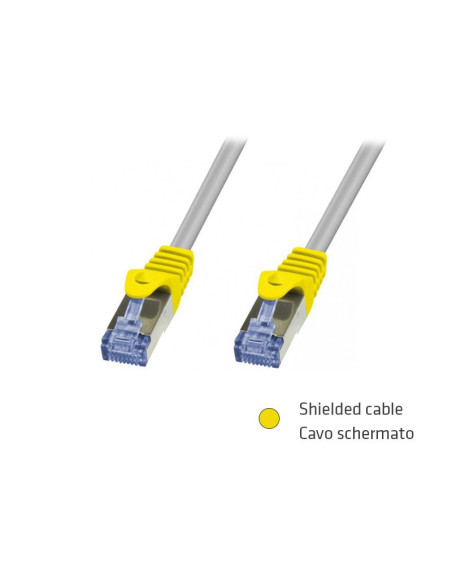 CAVO RETE FTP CAT.6 1MT SL SCHERMATO ADJ