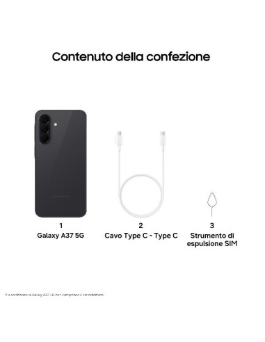 GALAXY A37 8+256GB CHARCOAL