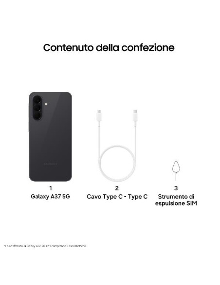 GALAXY A37 6+128GB CHARCOAL