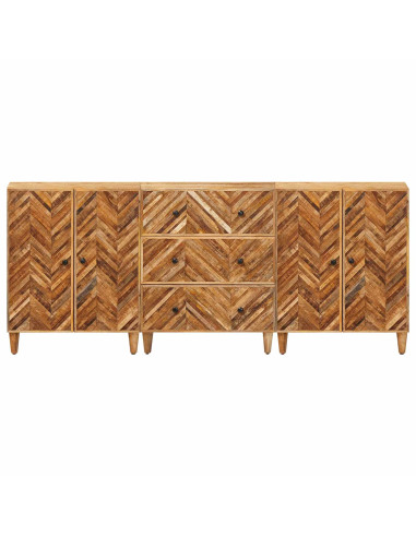 Armadi di Stoccaggio 3 pcs Marrone 60 x 33,5 x 75 cm