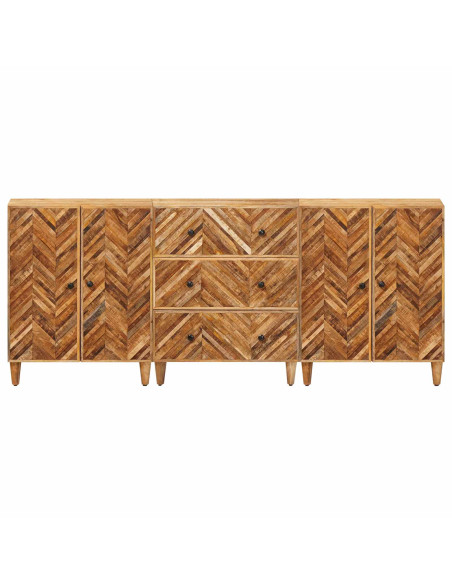 Armadi di Stoccaggio 3 pcs Marrone 60 x 33,5 x 75 cm