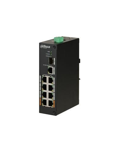 SWITCH 8P POE +1P SFP +1P GBIT V2 UNMANAGED - INDUSTRIALE DAHUA