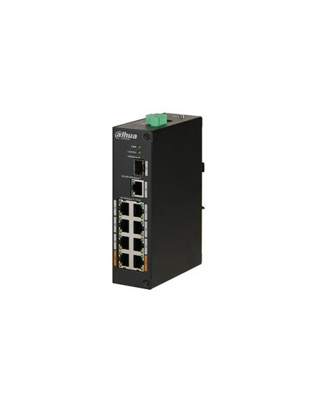 SWITCH 8P POE +1P SFP +1P GBIT V2 UNMANAGED - INDUSTRIALE DAHUA