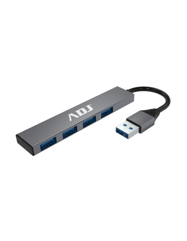 HUB USB 3.2 4PORTE TETRA GY COMPATIBILE USB1.1/2.0 NOTEBOOK ADJ