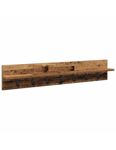 Appendiabiti a muro Legno vecchio 100 x 10,5 x 18 cm