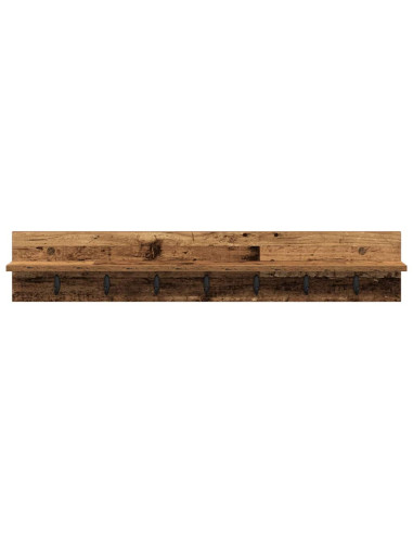 Appendiabiti a muro Legno vecchio 100 x 10,5 x 18 cm