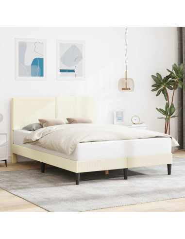 Struttura del letto Crema 160 x 200 cm Tessuto in Cords