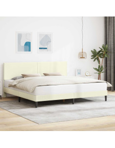 Struttura del letto Crema 180 x 200 cm Tessuto in Cords
