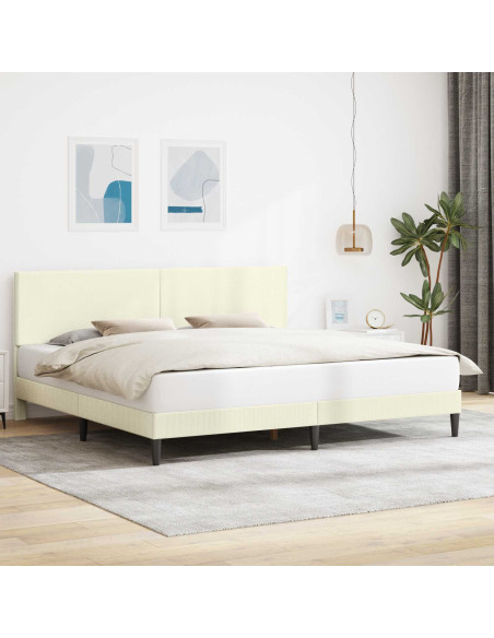 Struttura del letto Crema 180 x 200 cm Tessuto in Cords