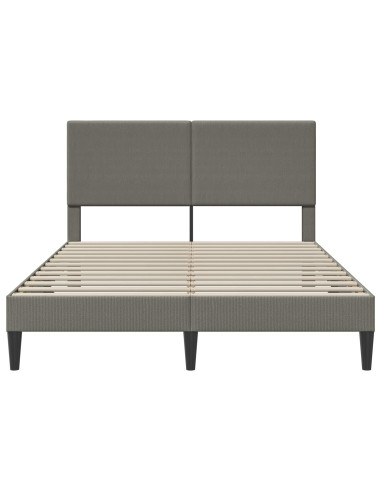 Struttura del letto Grigio Chiaro 140 x 190 cm Tessuto in Cords
