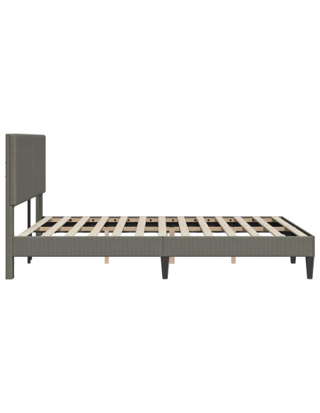 Struttura del letto Grigio Chiaro 140 x 190 cm Tessuto in Cords