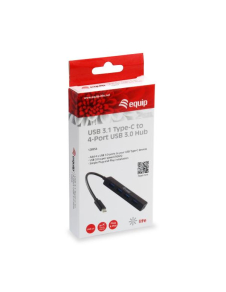 USB 3.1 TYPE-C TO 4-PORT USB 3.0 HU