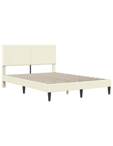 Struttura del letto Crema 160 x 200 cm Tessuto in Cords