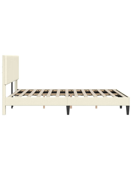 Struttura del letto Crema 160 x 200 cm Tessuto in Cords