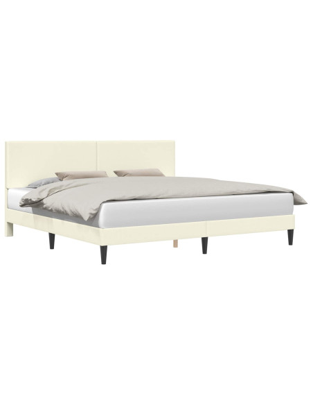 Struttura del letto Crema 180 x 200 cm Tessuto in Cords