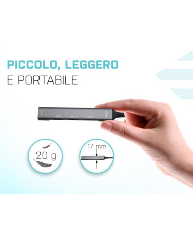 USB 3.0 METALHUB 1XUSB3.0+3X USB2.0