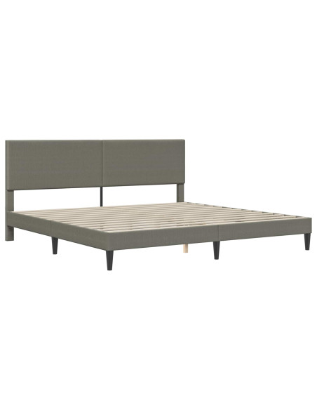 Struttura del letto Grigio Chiaro 200 x 200 cm Tessuto in Cords