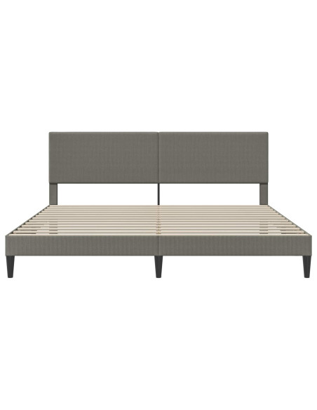 Struttura del letto Grigio Chiaro 200 x 200 cm Tessuto in Cords